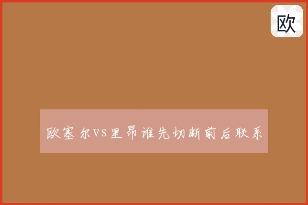 欧塞尔vs里昂谁先切断前后联系
